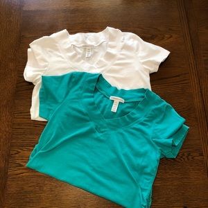 Ambience Maternity Top Shirts - Teal and White